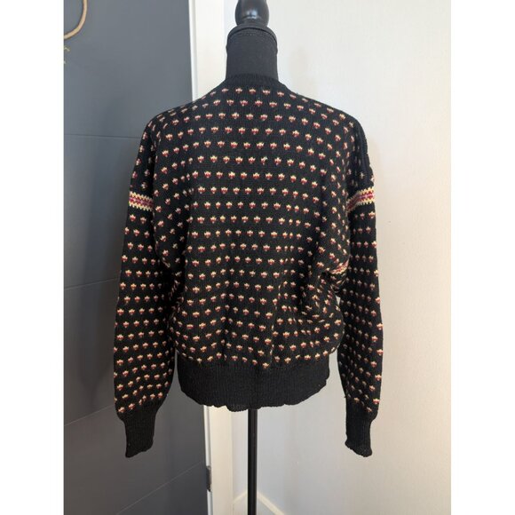 Vintage Components Susan Bristol 100% Shetland Wool Reindeer Christmas Sweater - Picture 3 of 10